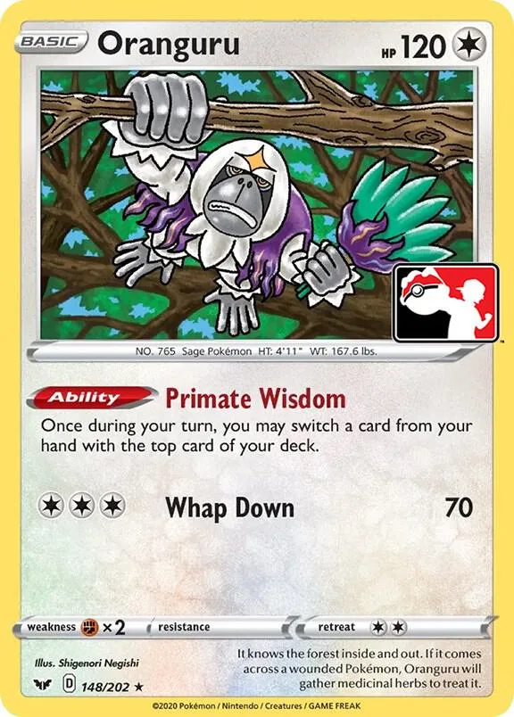 Oranguru Play! Pokémon Prize Pack Series One card