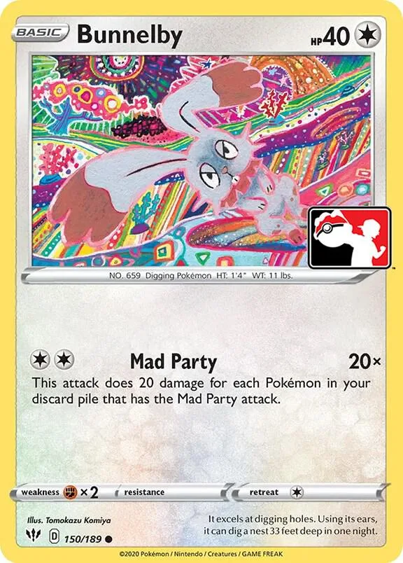 Bunnelby Play! Pokémon Prize Pack Series One card