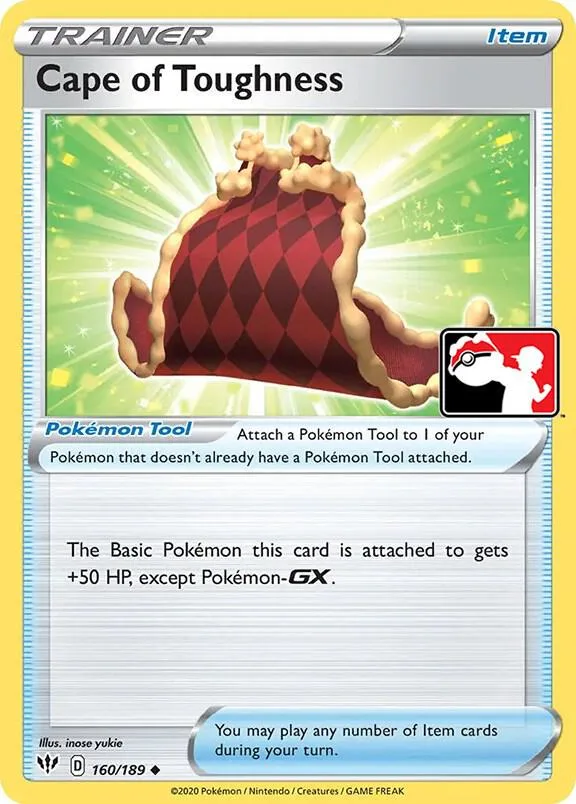 Cape of Toughness Play! Pokémon Prize Pack Series One card