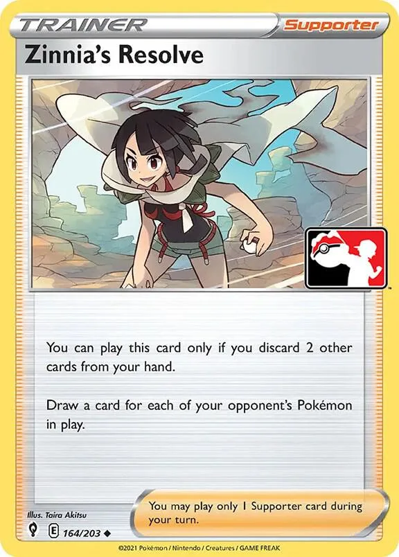 Zinnia's Resolve Play! Pokémon Prize Pack Series One card