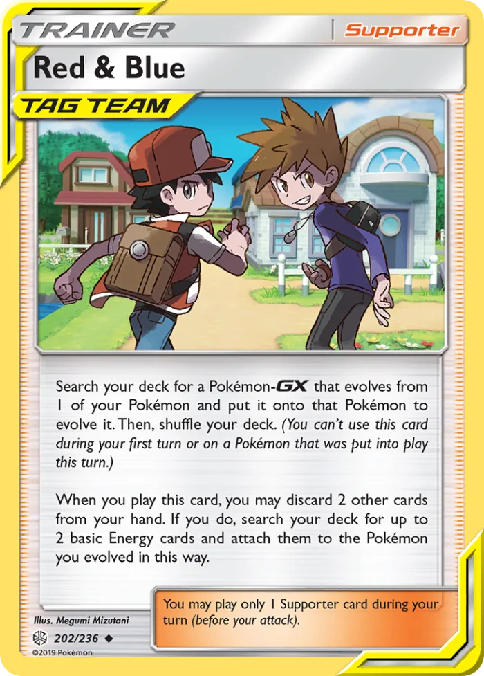 Red & Blue #202 Cosmic Eclipse Pokemon card