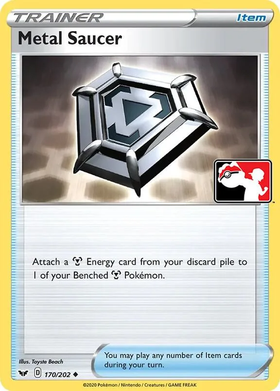 Metal Saucer Play! Pokémon Prize Pack Series One card