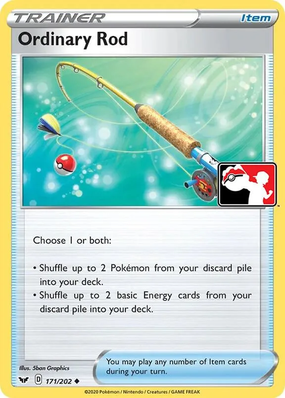Ordinary Rod Play! Pokémon Prize Pack Series One card