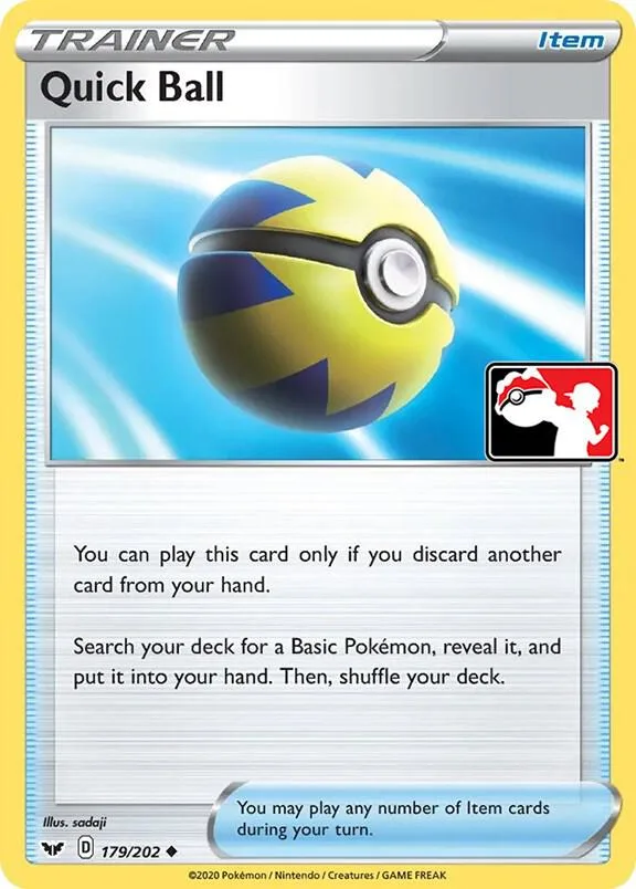 Quick Ball Play! Pokémon Prize Pack Series One card