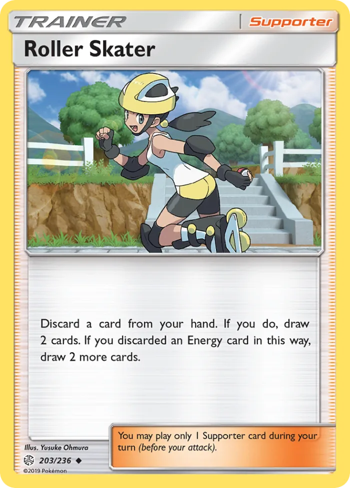 Roller Skater #203 Cosmic Eclipse Pokemon card