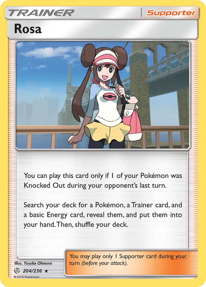 Rosa #204 Cosmic Eclipse Pokemon card