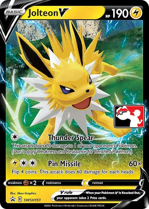 Jolteon V Play! Pokémon Prize Pack Series One card
