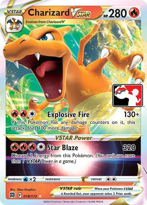 Charizard VSTAR Play! Pokémon Prize Pack Series Two card