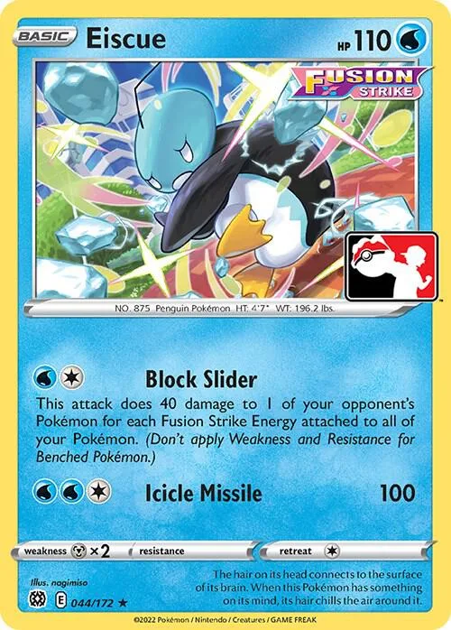 Eiscue Play! Pokémon Prize Pack Series Two card