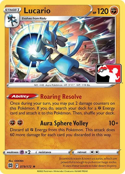 Lucario Play! Pokémon Prize Pack Series Two card