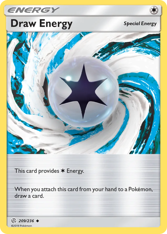Draw Energy #209 Cosmic Eclipse Pokemon card