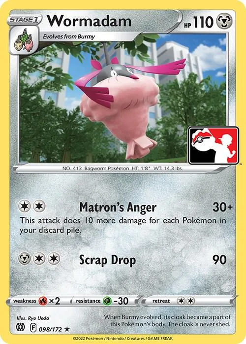 Wormadam Play! Pokémon Prize Pack Series Two card