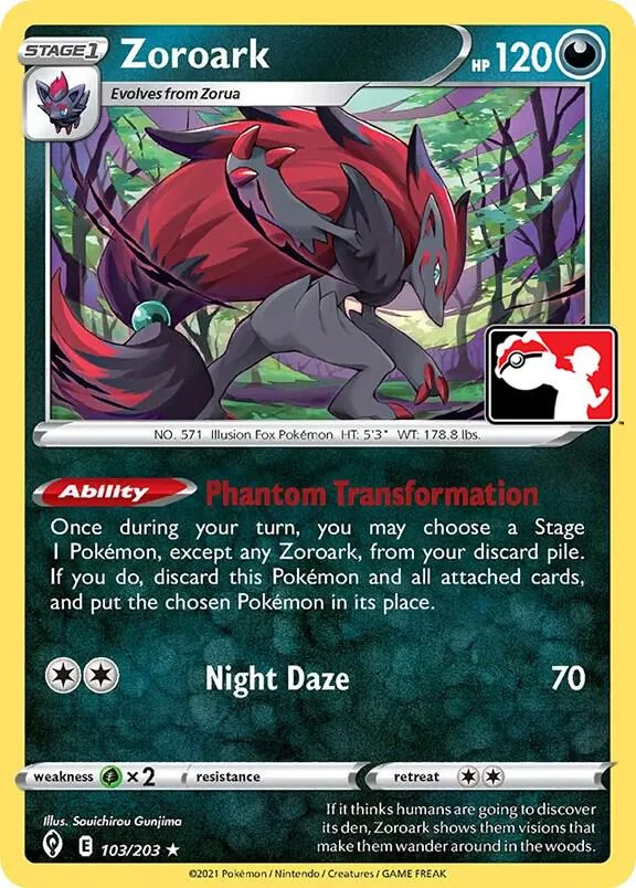 Zoroark Play! Pokémon Prize Pack Series Two card