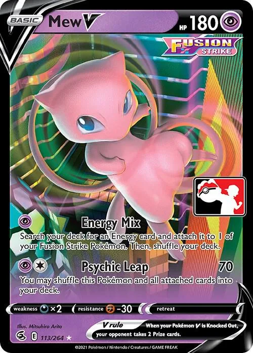Mew V Play! Pokémon Prize Pack Series Two card