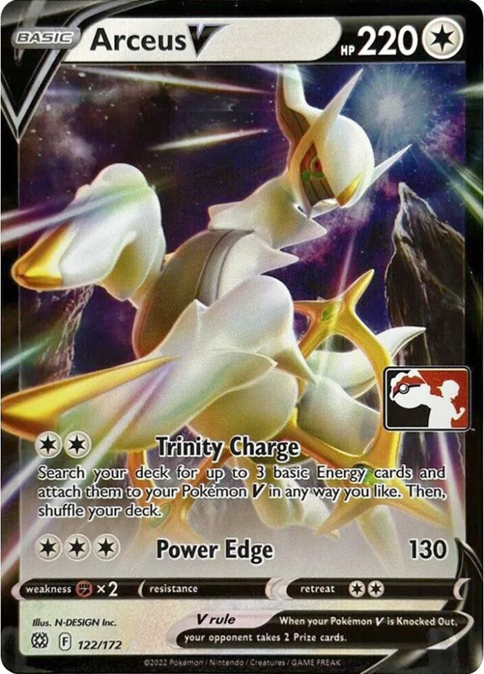Arceus V Play! Pokémon Prize Pack Series Two card