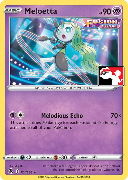 Meloetta Play! Pokémon Prize Pack Series Two card
