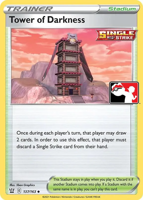 Tower of Darkness Play! Pokémon Prize Pack Series Two card
