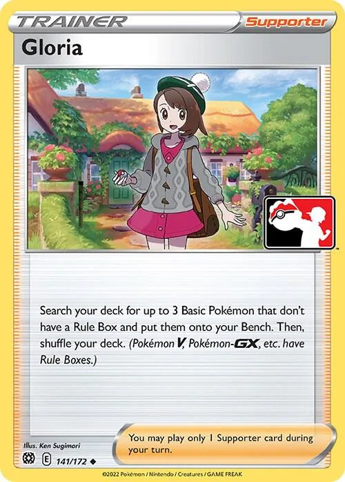 Gloria Play! Pokémon Prize Pack Series Two card