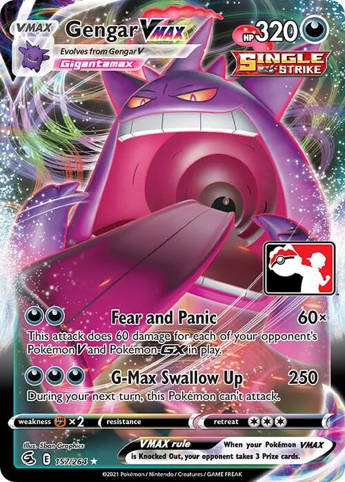 Gengar VMAX Play! Pokémon Prize Pack Series Two card