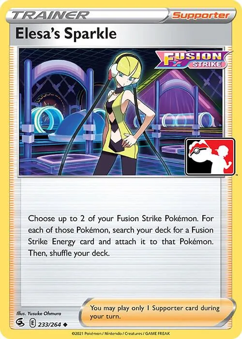 Elesa's Sparkle Play! Pokémon Prize Pack Series Two card