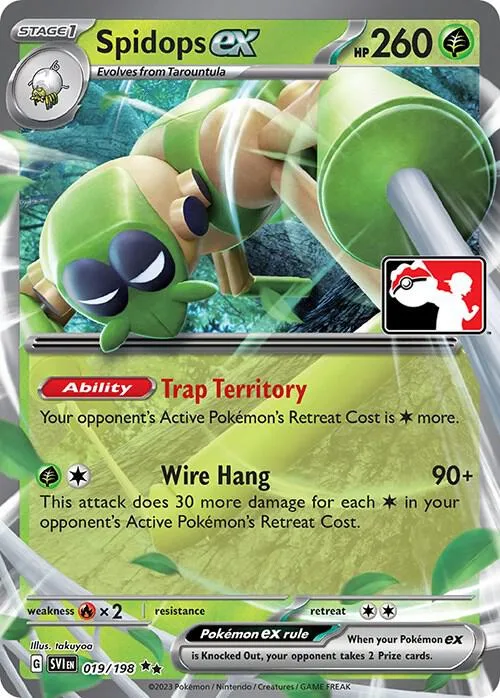 Spidops ex Play! Pokémon Prize Pack Series Three card