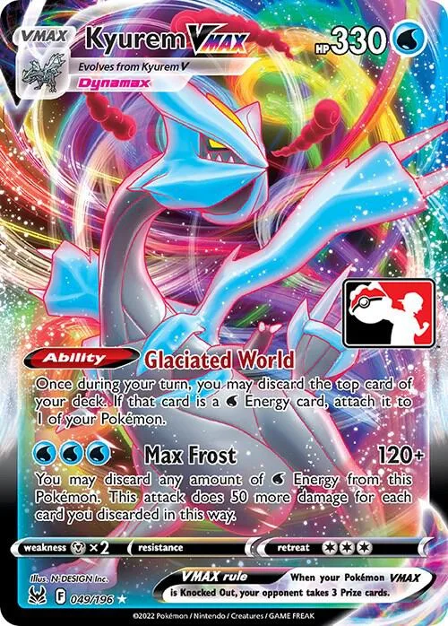 Kyurem VMAX Play! Pokémon Prize Pack Series Three card