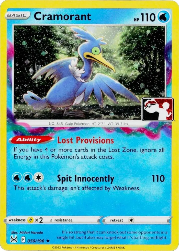 Cramorant Play! Pokémon Prize Pack Series Three card