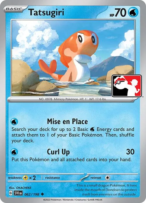 Tatsugiri Play! Pokémon Prize Pack Series Three card
