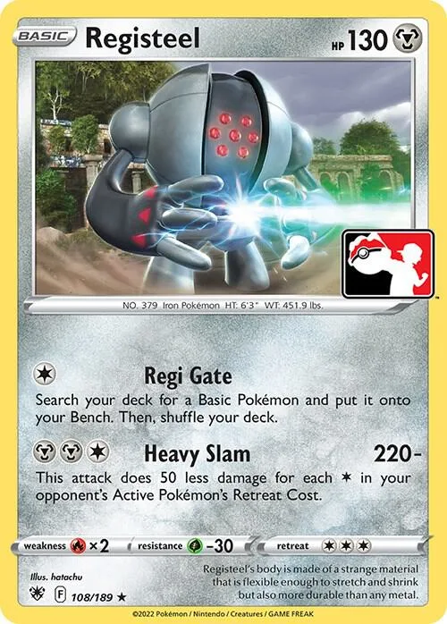 Registeel Play! Pokémon Prize Pack Series Three card