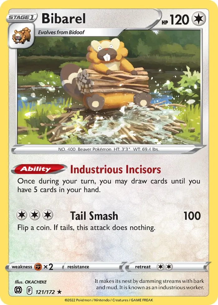 Bibarel Play! Pokémon Prize Pack Series Three card