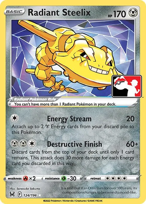 Radiant Steelix Play! Pokémon Prize Pack Series Three card
