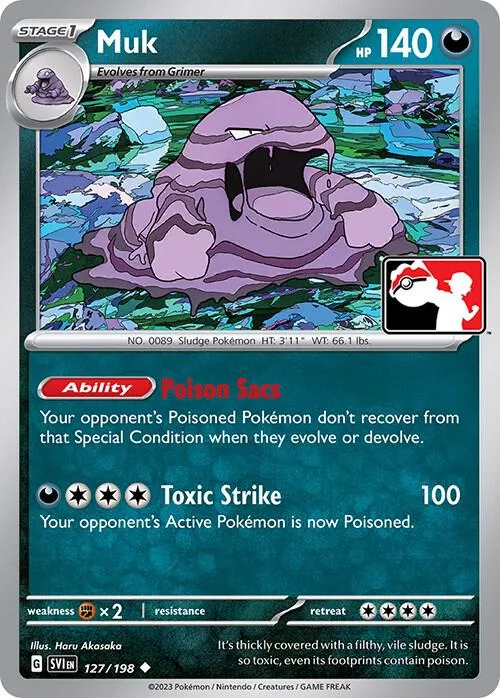 Muk Play! Pokémon Prize Pack Series Three card