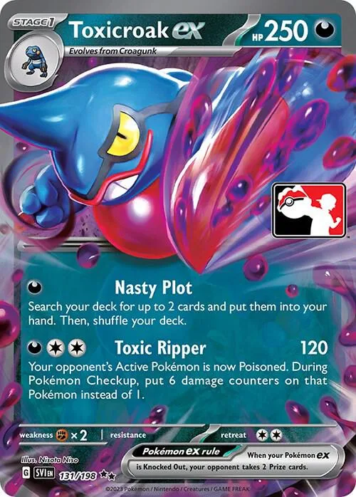 Toxicroak ex Play! Pokémon Prize Pack Series Three card