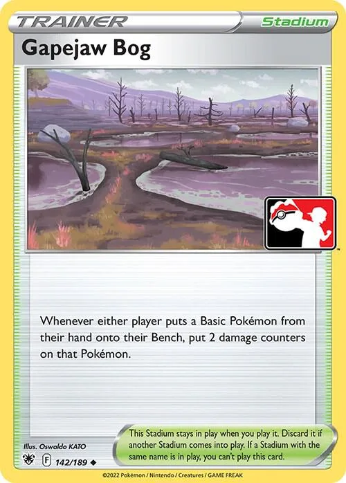 Gapejaw Bog Play! Pokémon Prize Pack Series Three card