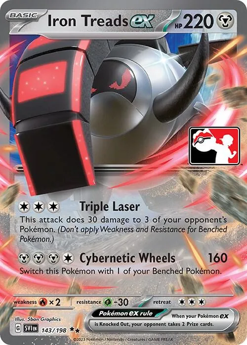 Iron Treads ex Play! Pokémon Prize Pack Series Three card