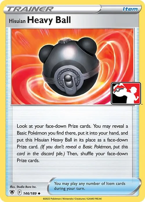 Hisuian Heavy Ball Play! Pokémon Prize Pack Series Three card