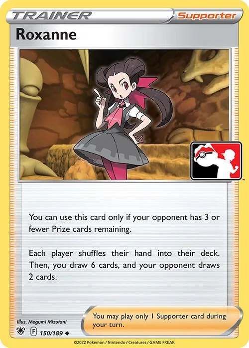 Roxanne Play! Pokémon Prize Pack Series Three card