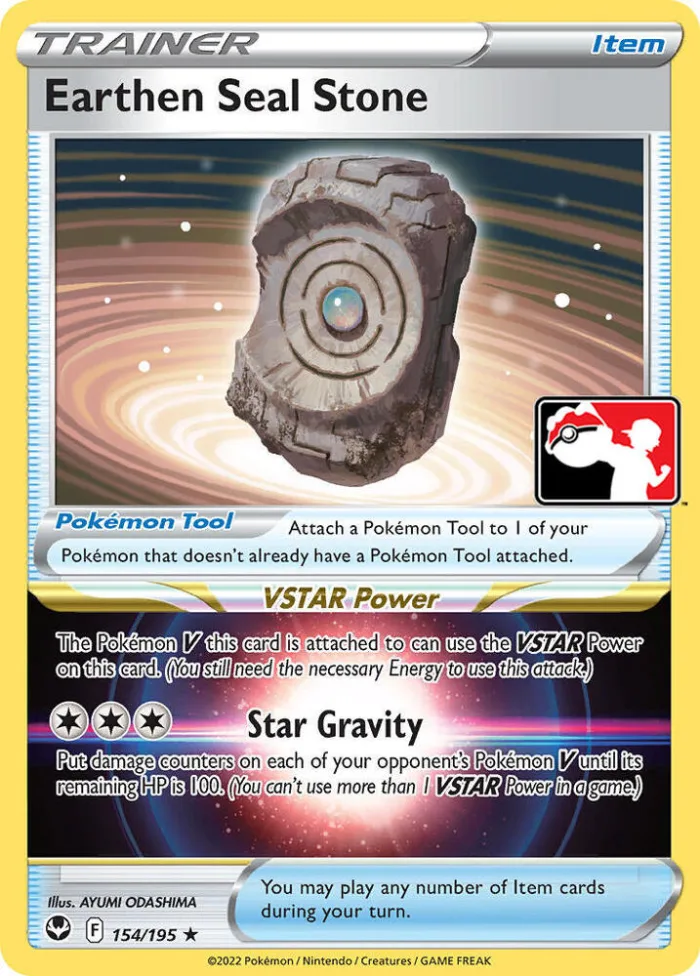 Earthen Seal Stone Play! Pokémon Prize Pack Series Three card