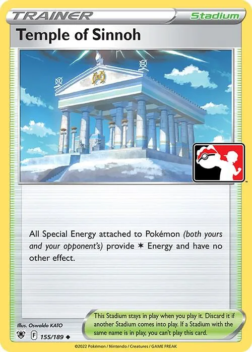 Temple of Sinnoh Play! Pokémon Prize Pack Series Three card