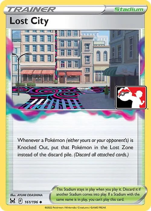 Lost City Play! Pokémon Prize Pack Series Three card