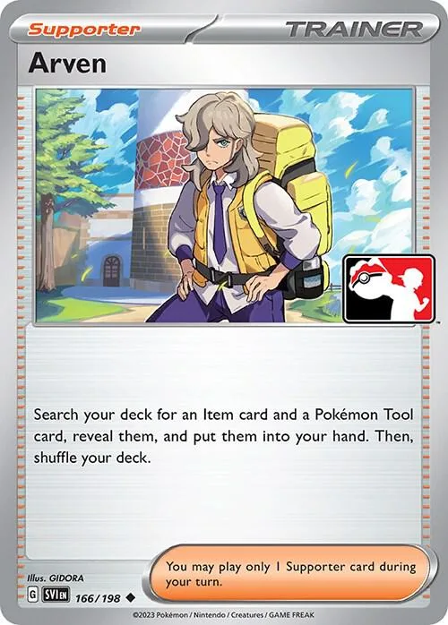 Arven Play! Pokémon Prize Pack Series Three card
