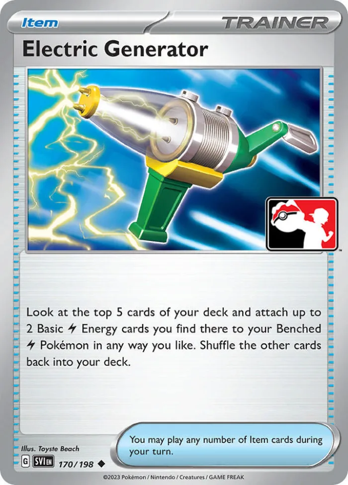 Electric Generator Play! Pokémon Prize Pack Series Three card