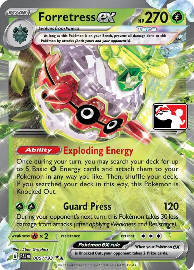 Forretress ex Play! Pokémon Prize Pack Series Four card