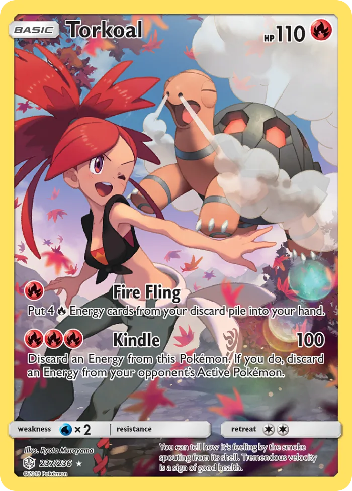 Torkoal #237 Cosmic Eclipse Pokemon card