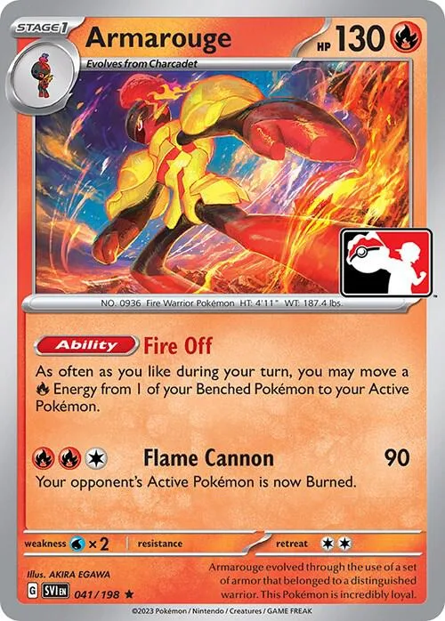 Armarouge Play! Pokémon Prize Pack Series Four card