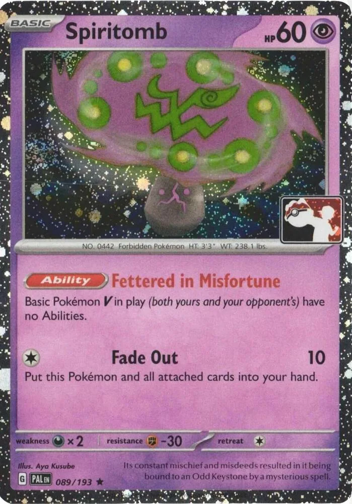 Spiritomb Play! Pokémon Prize Pack Series Four card