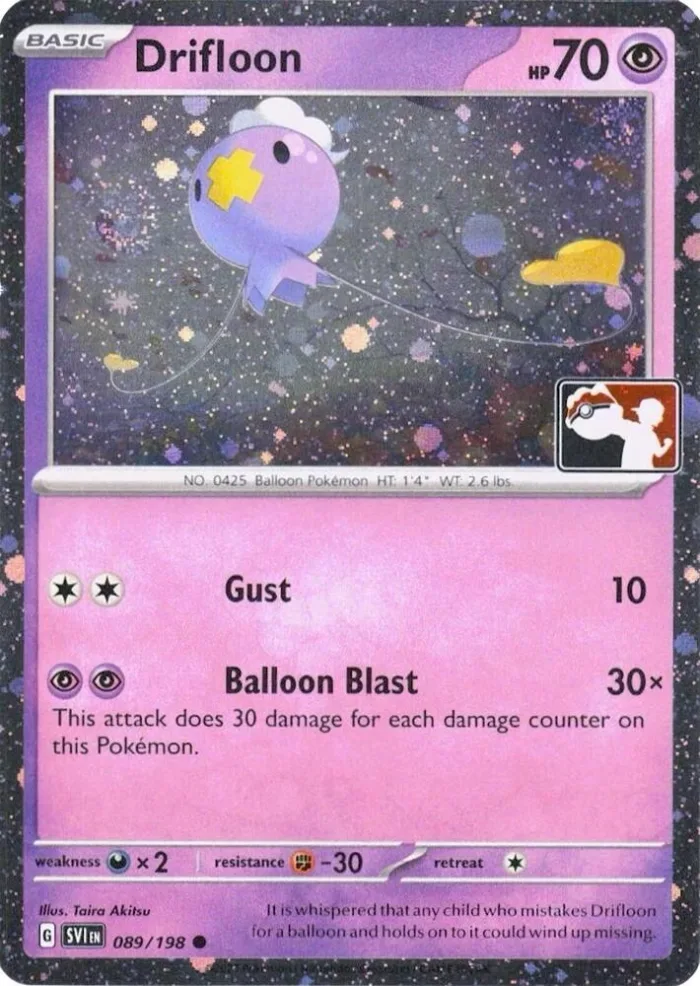Drifloon Play! Pokémon Prize Pack Series Four card