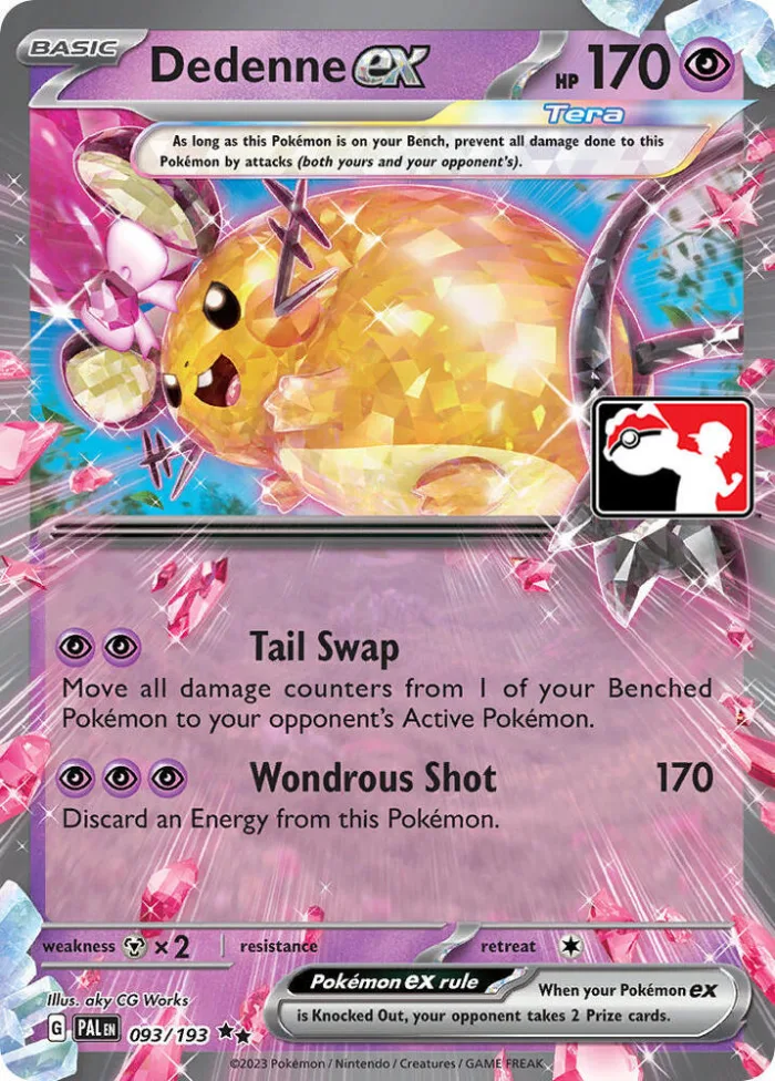 Dedenne ex Play! Pokémon Prize Pack Series Four card