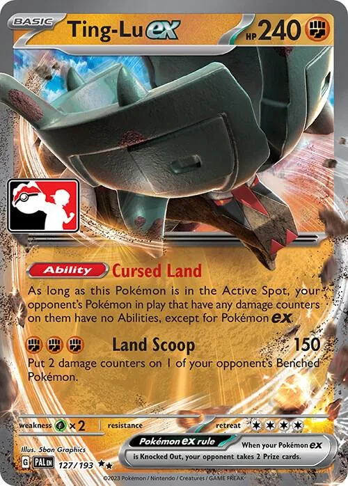 Ting-Lu ex Play! Pokémon Prize Pack Series Four card