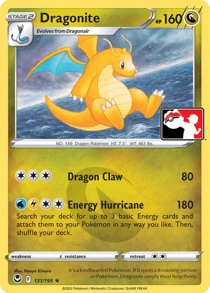 Dragonite Play! Pokémon Prize Pack Series Four card